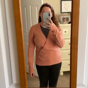 Madewell wrap front sweater